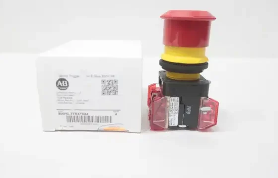 ALLEN BRADLEY 800HC-TFRXT6A4 NON ILLUMINATED EMERGENCY STOP BUTTON 600V-AC