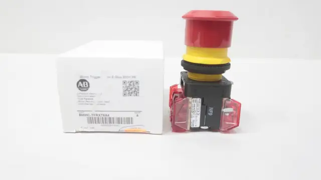 ALLEN BRADLEY 800HC-TFRXT6A4 NON ILLUMINATED EMERGENCY STOP BUTTON 600V-AC