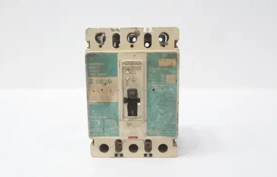 WESTINGHOUSE EHD3040 MOLDED CASE CIRCUIT BREAKER 3P 40A AMP 480V-AC