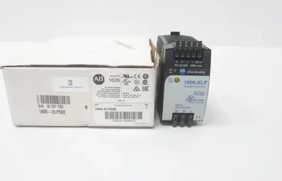ALLEN BRADLEY 1606-XLP50E POWER SUPPLY SER A 24-28V-DC 50W 2.1A AMP 100-240V-AC