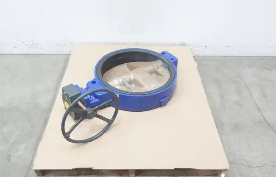 AMRI KSB 3T6K6VA ISORIA 10 MANUAL GEAR OPERATED IRON WAFER BUTTERFLY VALVE 20IN